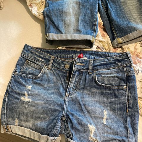 Jeans shorts kort og lang