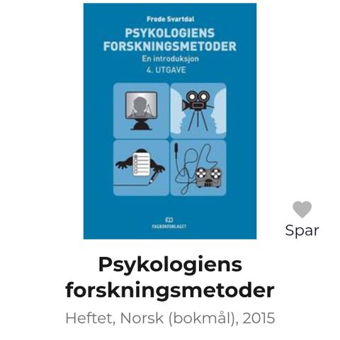 Psykologiens forskningsmetoder