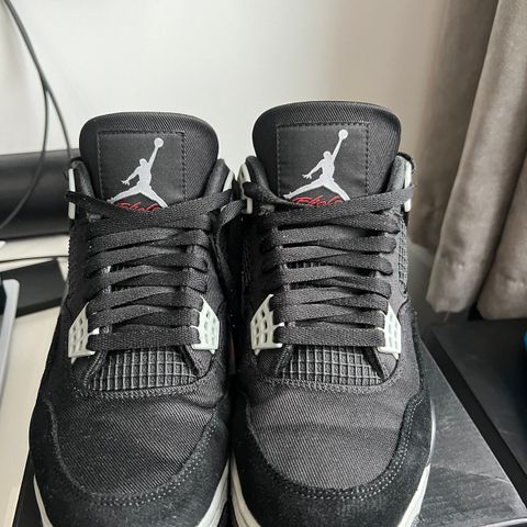 Jordan 4 black canvas