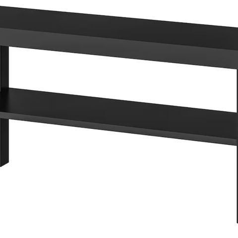 Slipp å montere: Tv-benk LACK fra Ikea i svart med hylle