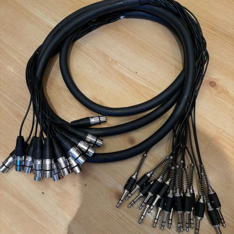 16 par multikabel stereojack - female xlr ( 4 meter )