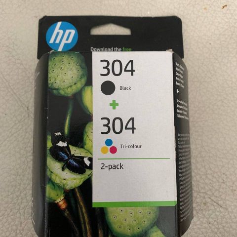 HP 304 blekkpatron (svart og farger)