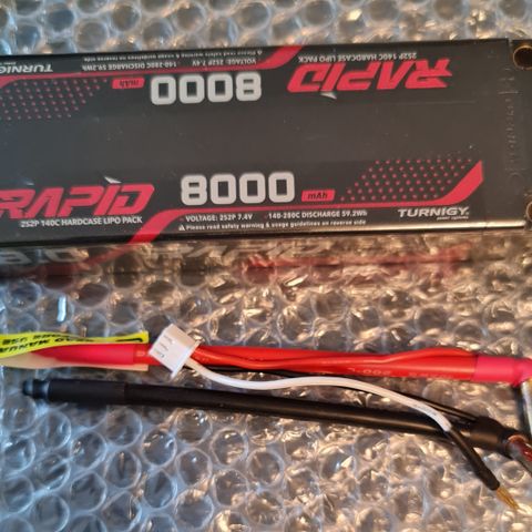 Turnigy Rapid 8000mAh 2S2P 140C Hardcase Lipo Battery Pack (ROAR Approved)