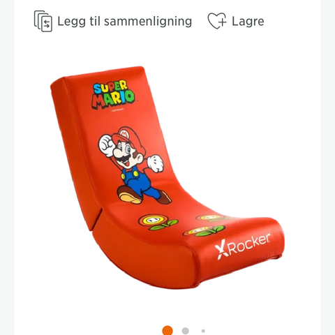 X-rocker Mario Nintendo stol