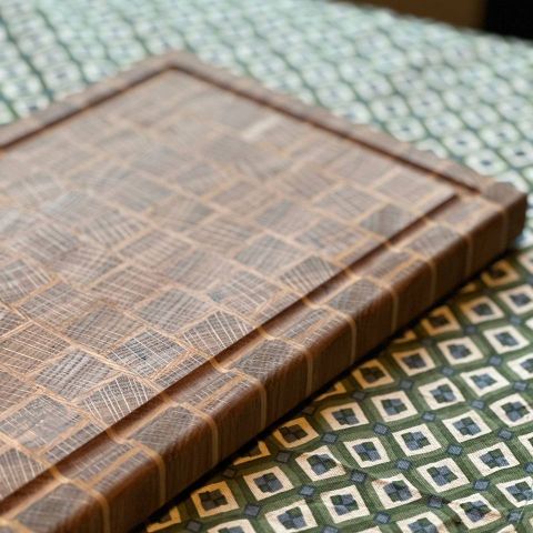 Skjærefjøl. End grain cutting board