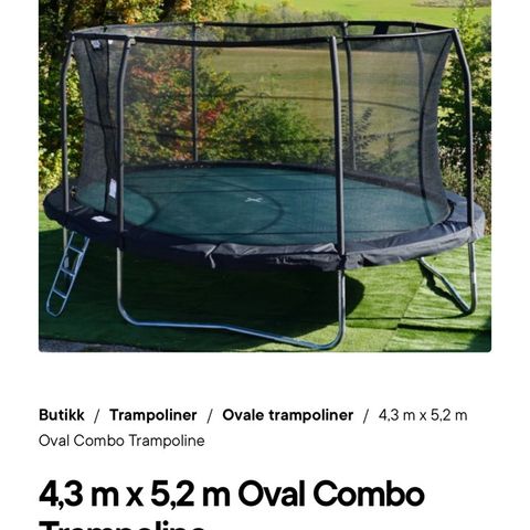 Oval jump king trampoline