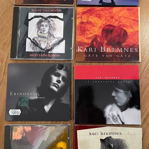 Kari Bremnes cd’er selges (Mari Boine, Kate Bush, Sarah McLachlan)