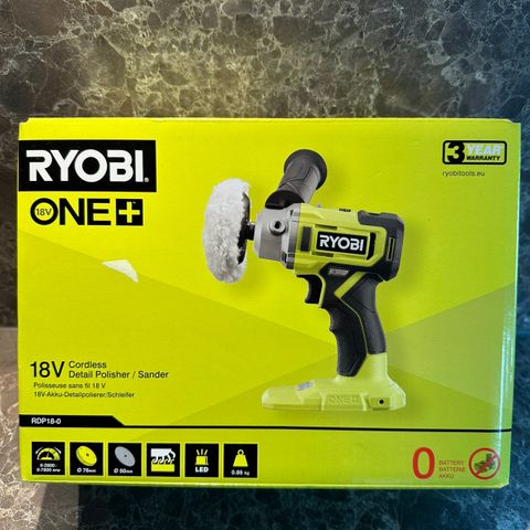 Ryobi ONE+ RDP18-0 polering/slipemaskin u/batteri