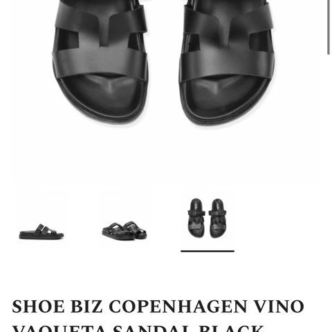 SHOE BIZ COPENHAGEN SANDAL BLACK