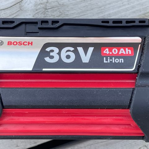 Bosch Li-Ion 36V 4.0Ah, gressklipper og verktøy batteri