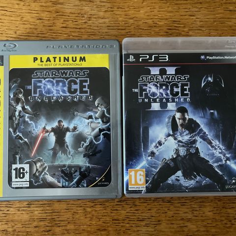 Ps3 spill STAR WARS FORCE UNLEASHED 1 / 2