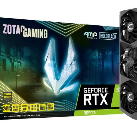 RTX 3090 TI ZOTAC AMP - 24GB  DDR6X til salgs