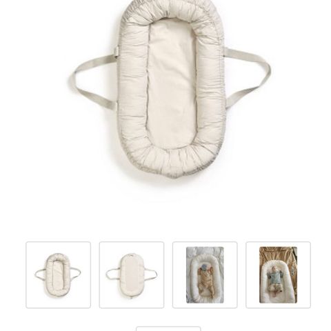 Helt ny. Elodie Details Babynest med bærehåndtak -Vanilla White