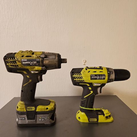 Ryobi muttertrekker og drill