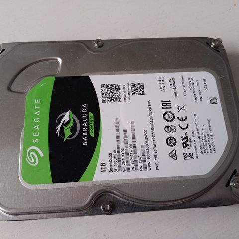 3.5" 1TB Seagate Barracuda