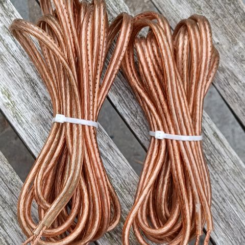 Sansui høyttaler kabler, 4m lange 2,5mm2