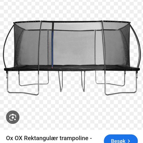 Trampoline OX Rektangulær