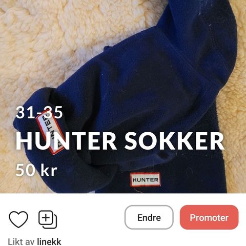 Deilige Hunter innersokker, 31-35