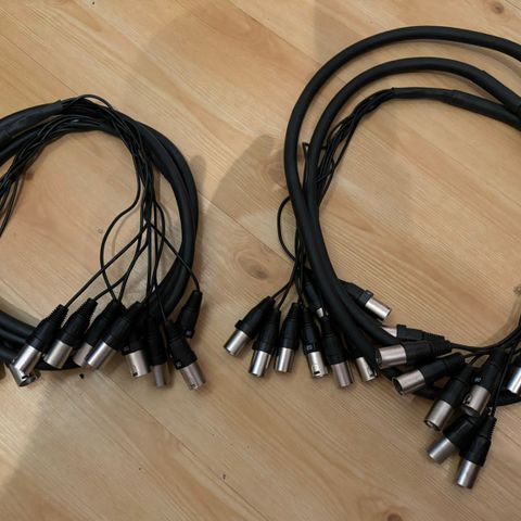 Multikabel 8 XLR male - male (3 meter)