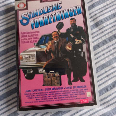 Svindlere med stil (Svensk - Big box) på VHS selges!