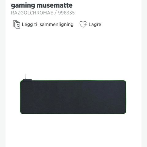 Razer Goliathus Extended musmatte