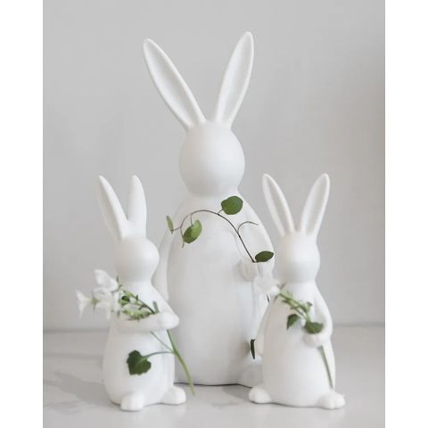3 dekor kaniner fra storefactory dekorasjon pynt