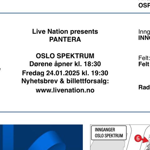 Pantera Oslo spektrum 24.01.2025