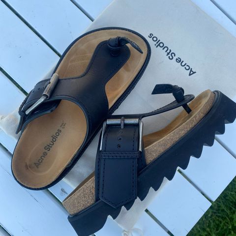 Acne sandaler / birkenstock style str 38