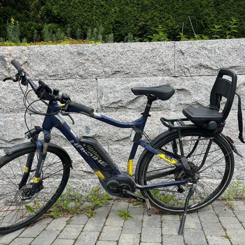 HAIBIKE SDURO Trekking 7.0 El-trekking 2018 Gul/Blå (Rammehøyde 56cm (28"))