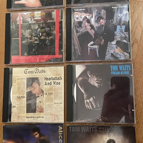 Tom Waits cd’er selges (Bob Dylan, Nick Cave, Neil Young, Leonard Cohen)