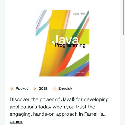 Java Programming - Joyce Farrell bok