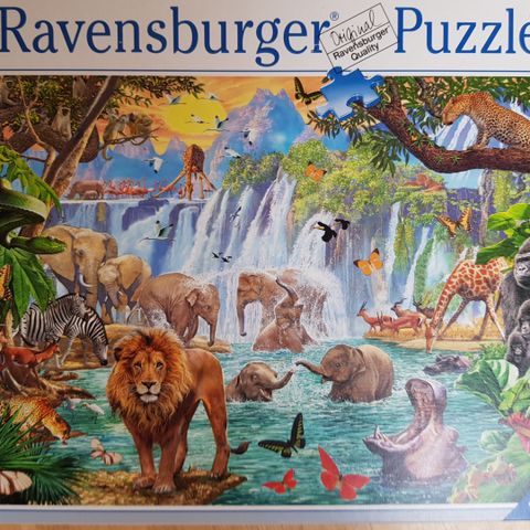 Ravensburger 1500 brikker mangler 1 brikke