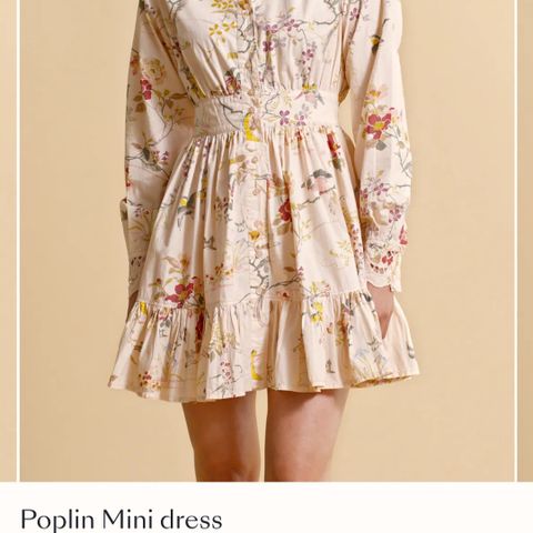 Bytimo poplin mini dress botanical str L