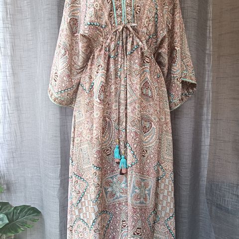 Maxi kjole vintage silk  Boho