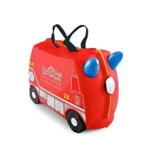 Trunki koffert. En lilla og en rød.