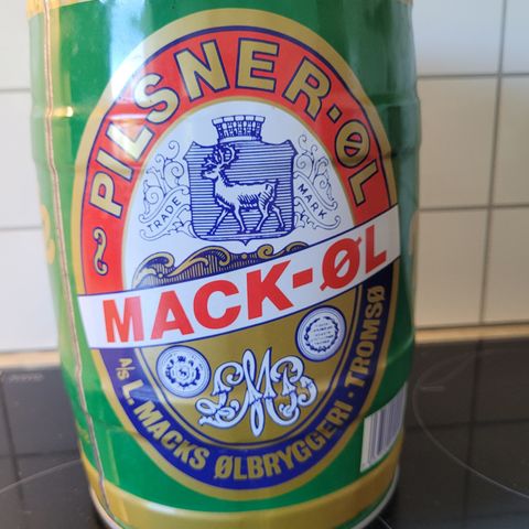 5 liters Mack øltønne