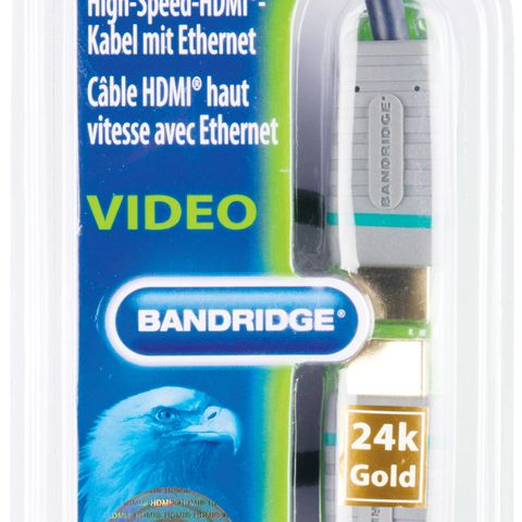 High Speed HDMI Cable with Ethernet HDMI Connector - HDMI Connector 0.50 m