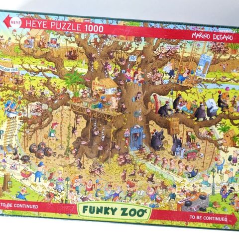 Degano puslespill FUNKY ZOO - 1000 brikker - helt nytt og uåpnet