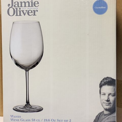 Jamie Oliver krystall vinglass
