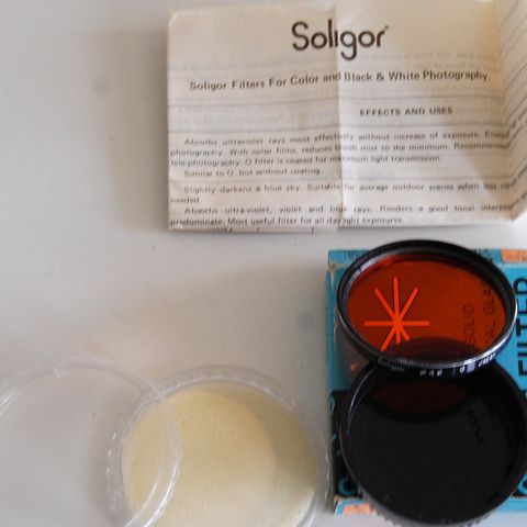 Soligor  HMC 49mm Orange (G) filter  i original eske