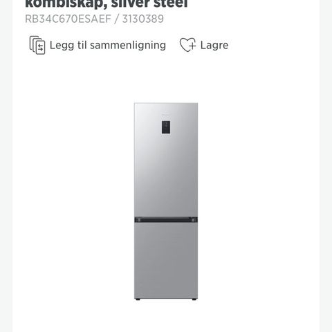 Samsung kjøleskap - Kombiskap