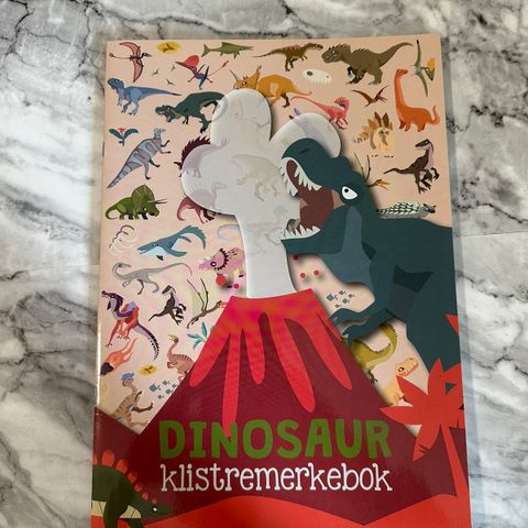 Dinosaur klistremerke bok