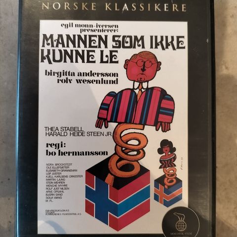 Mannen som ikke kunne Le ( DVD) Norsk Film - Rolv Wesenlund - 1968