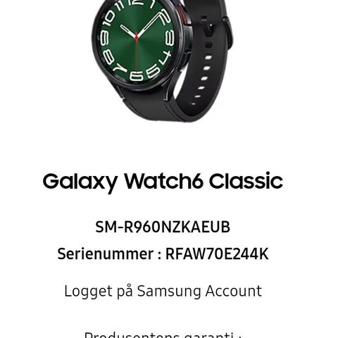 Samsung Watch 6 Classic