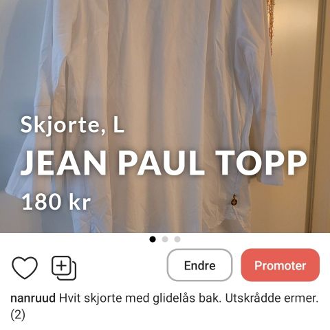 Svært pen Jean Paul skjorte