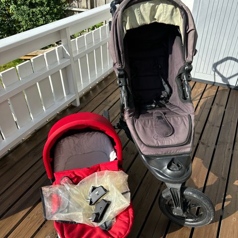 Baby jogger city elite med Baby jogger deluxe pram bag/bagdel.