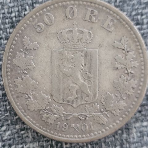 50 øre 1901 Norge.