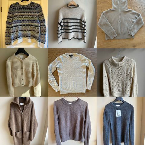 Nydelige strikkegensere: Drop, Holzweiler, Cashmeere, Filippa K, Selected