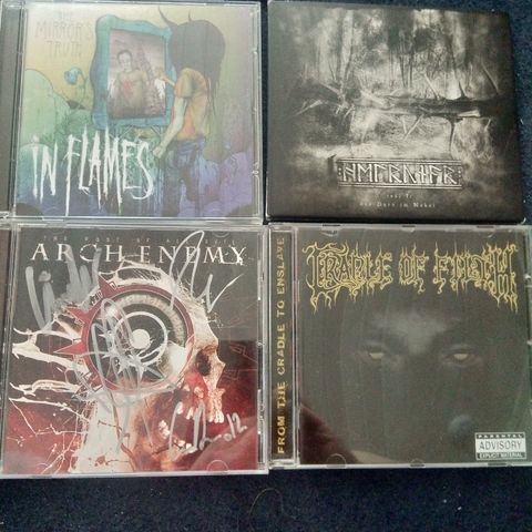 Metal CD-samling (Thrash metal, black metal, power metal, hardrock)