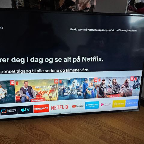 Strøken 43" Samsung tv 4K